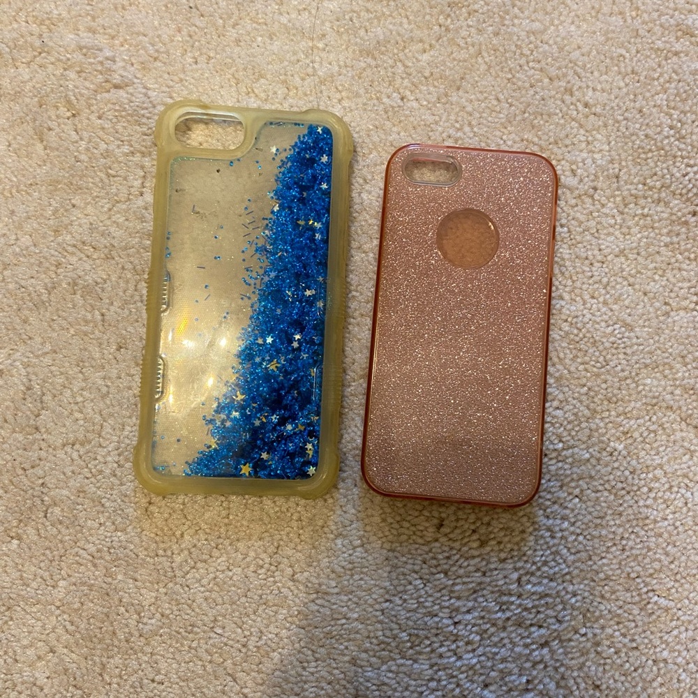 Sparkle Waterfall and Glitter iPhone 5 and iPhone 7
